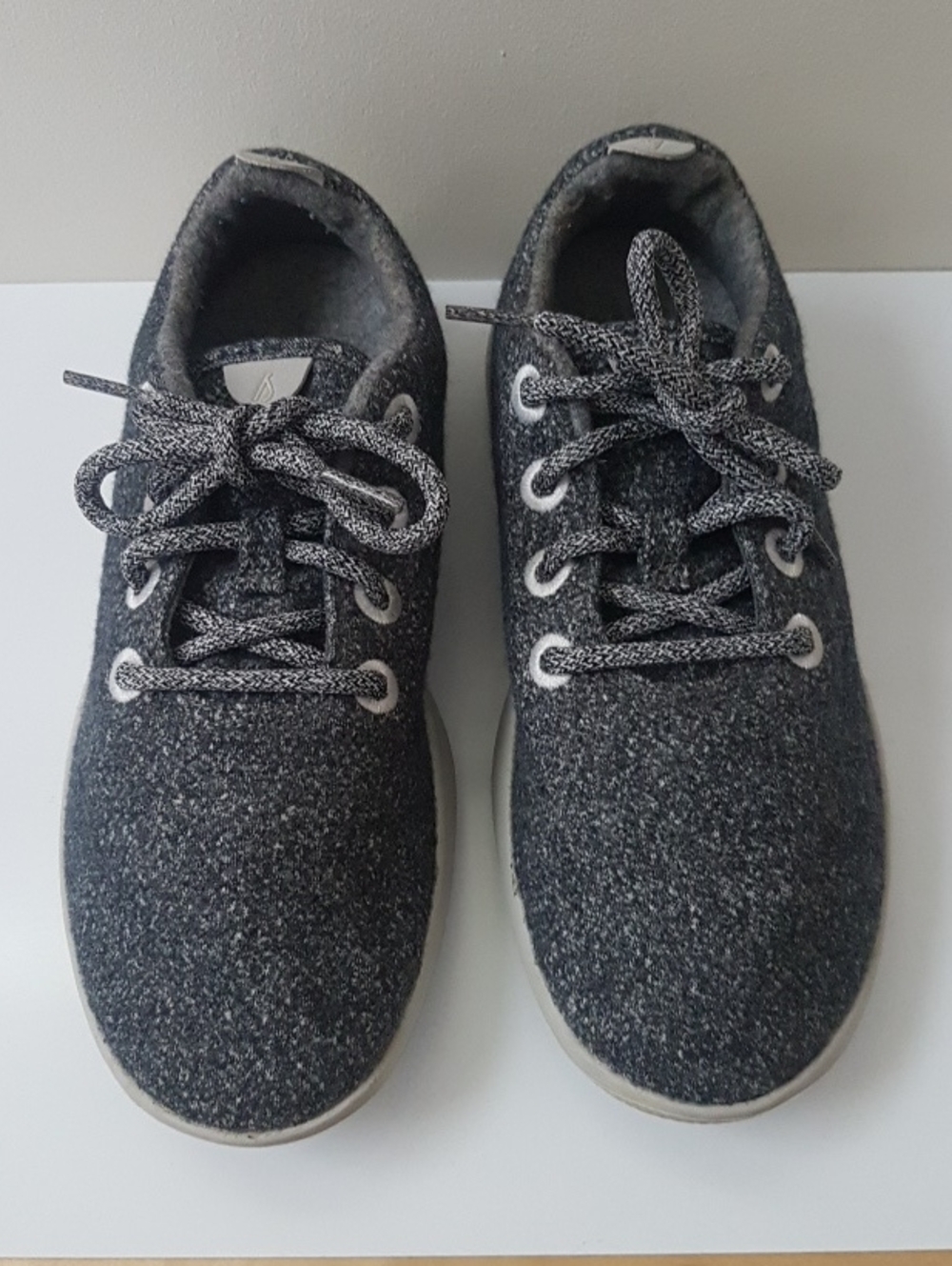 Allbirds Womens Grey Knit Lace-Up Casual Shoes
